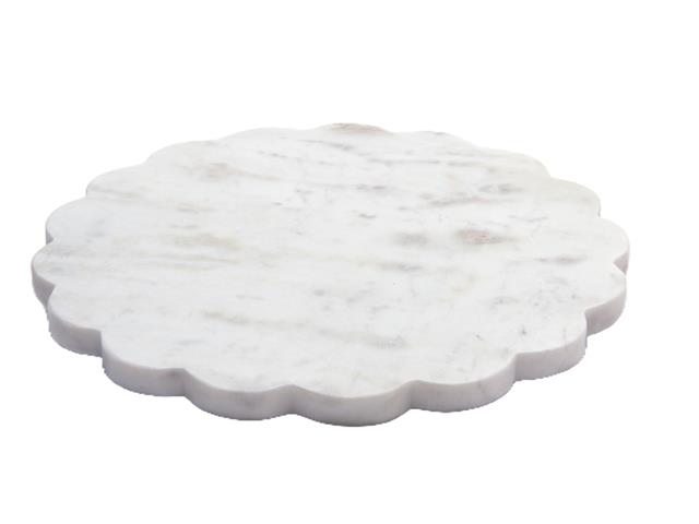 10" MARBLE SCALLOP BOARD